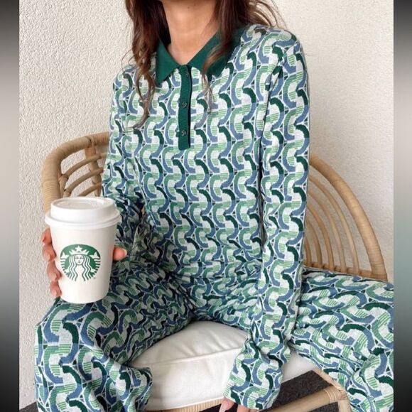 Zara Jacquard Polo Shirt - Picture 2 of 9